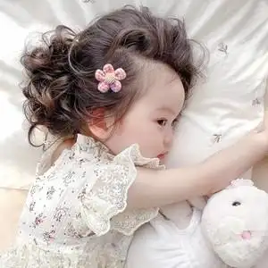 327幼童一岁宝宝婴儿发夹女宝宝发量少不伤头发饰可爱网红发卡女
