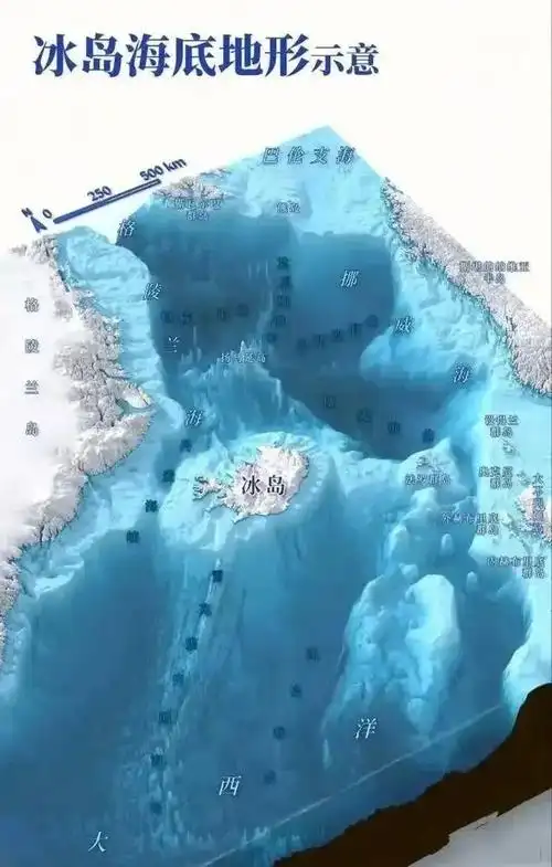 冰岛海底地形示意图 来源:星球研究所