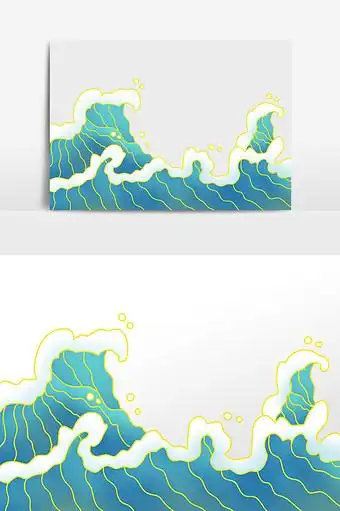 大海波涛汹涌海浪浪花