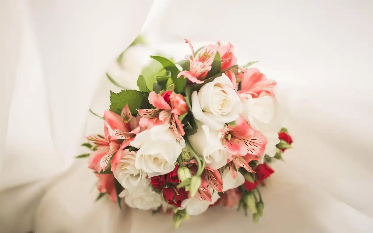 清新捧花图片电脑高清桌面壁纸