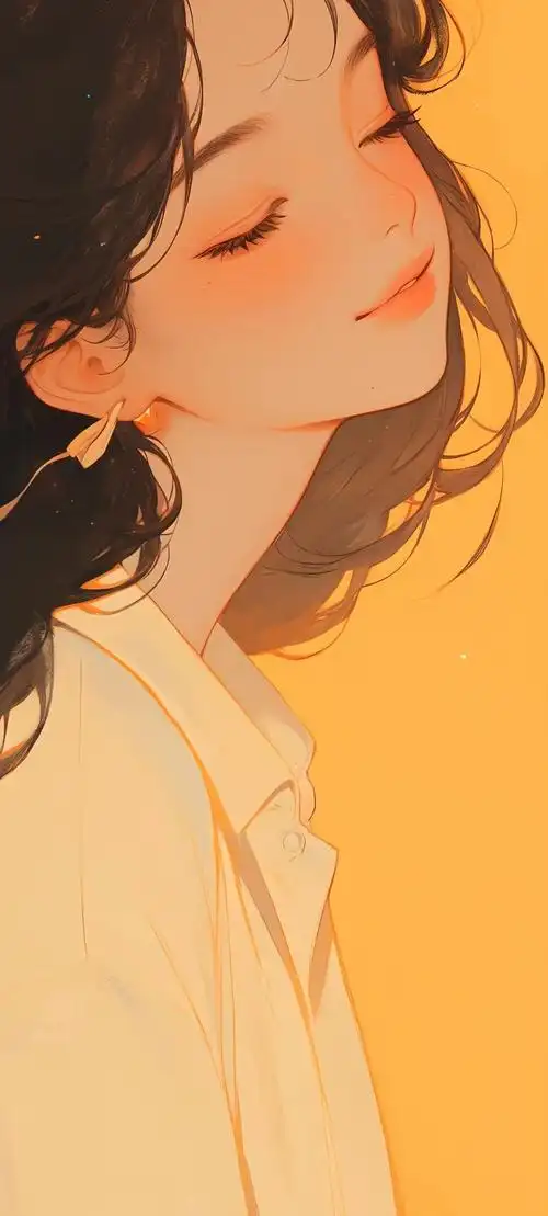 手机壁纸时尚潮流女孩插画壁纸高清版直接保存