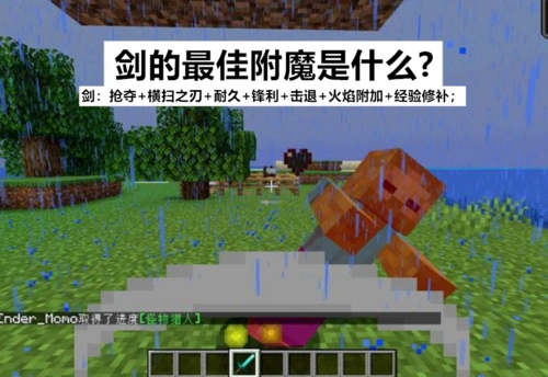 一个标准的满附魔的顶级下界合金剑.