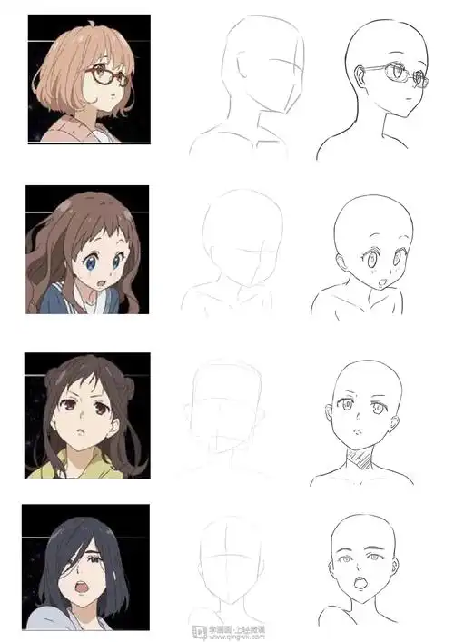 作业:动漫人物头部仰视,俯视的画法训练 - rh-45-194电池寄居蟹