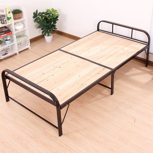 古达简易折叠床双人床1.2米铁艺床办公室午睡床硬板床加固单人床