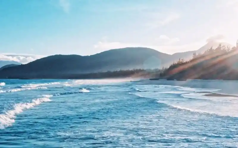 只有波涛汹涌的大海,才能创造出沙滩的光洁与柔软,而平静的湖边,只好