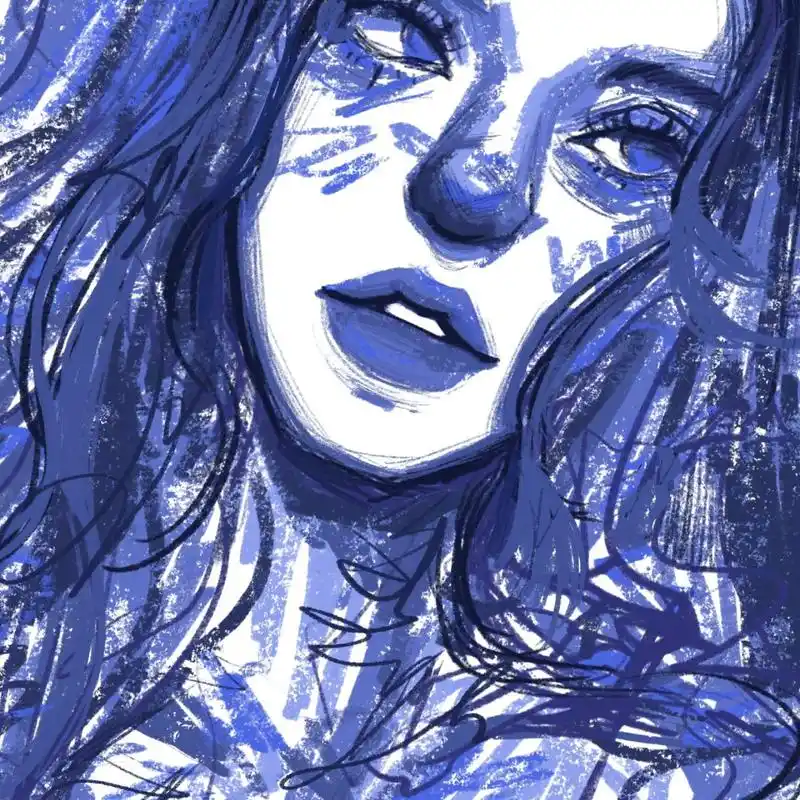 欧美艺术感抽象头像|七色选一 96工具99:procreate 96存图须知