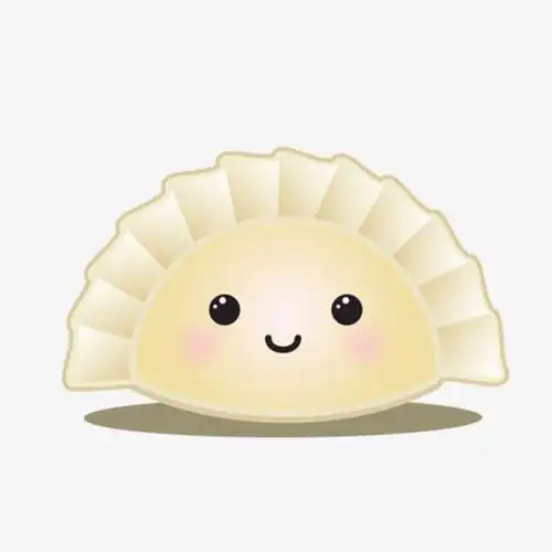 卡通手绘可爱饺子