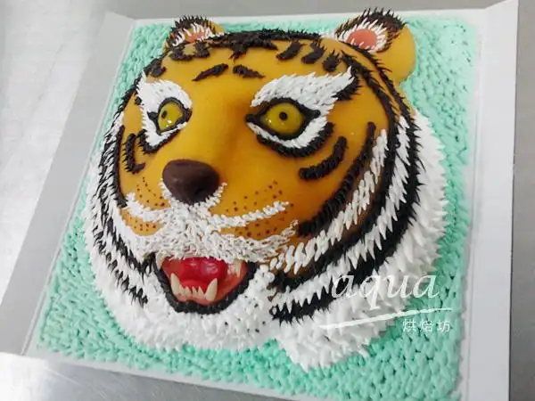 杏仁糕造型蛋糕-8吋-老虎