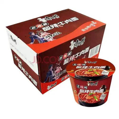 康师傅老陈醋酸辣牛肉面126g*12/6桶方便桶面整箱方便面泡 12桶