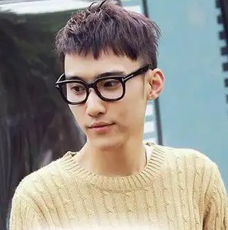 男生帅气短发发型图片短发纹理烫视觉效果最好