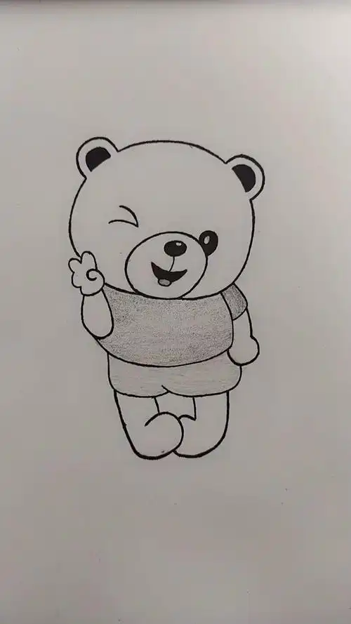 小熊的简笔画小熊的简笔画简单又好看