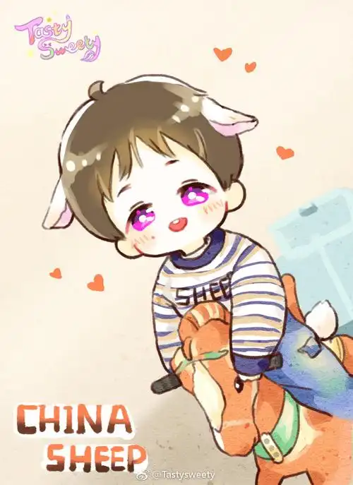 张艺兴动漫卡通手绘crtastysweety微博