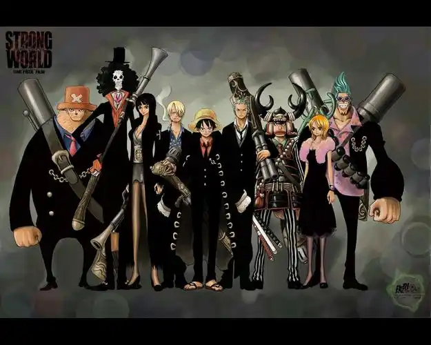 求海贼王草帽一伙的西服合照