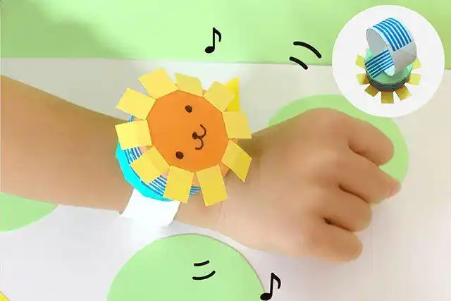 废物利用自制能发声的幼儿乐器卫生纸芯手工做手铃鼓步骤图解