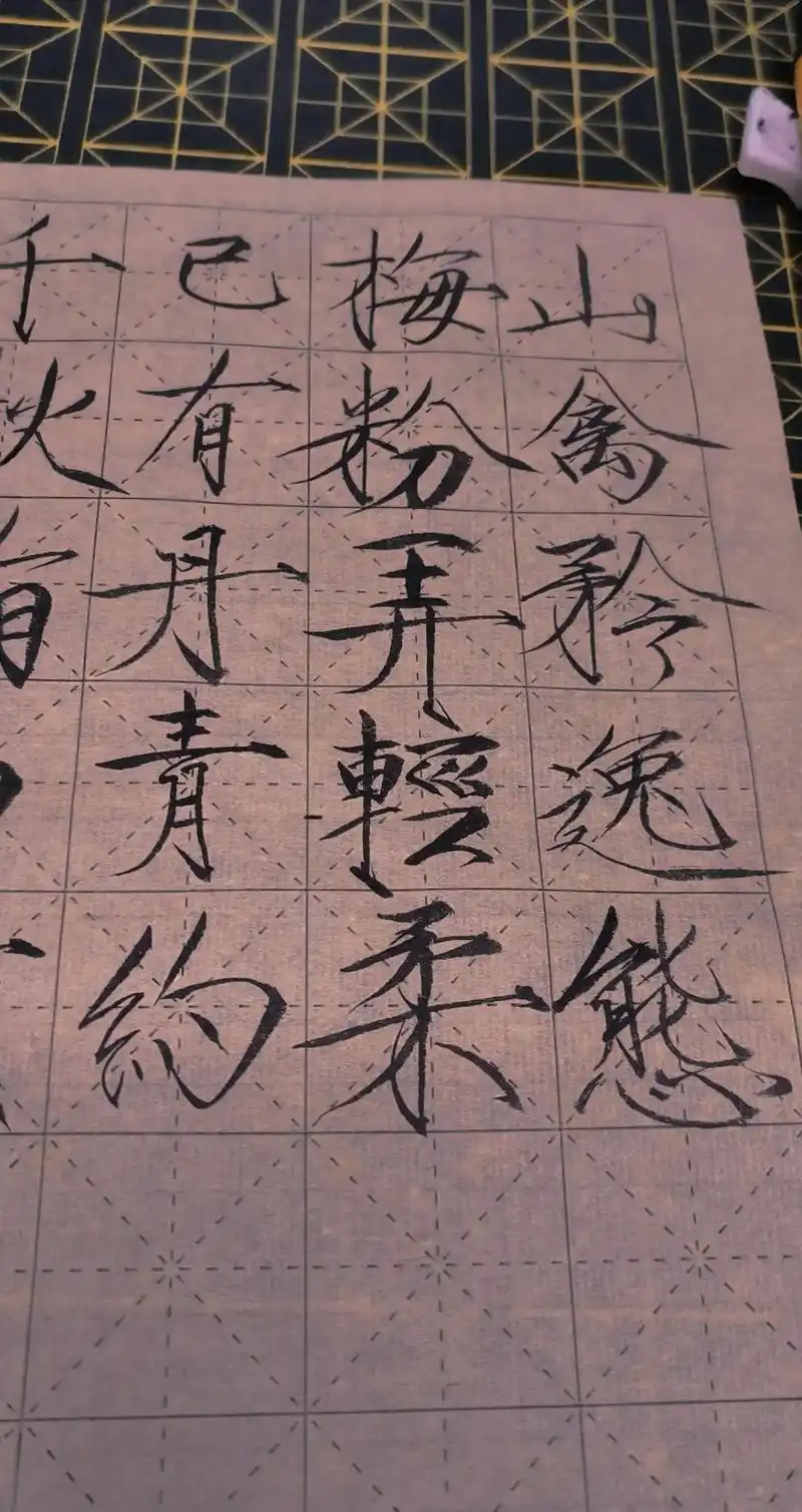 宋徽宗瘦金体 "已有丹青约,千秋指白头" - 抖音