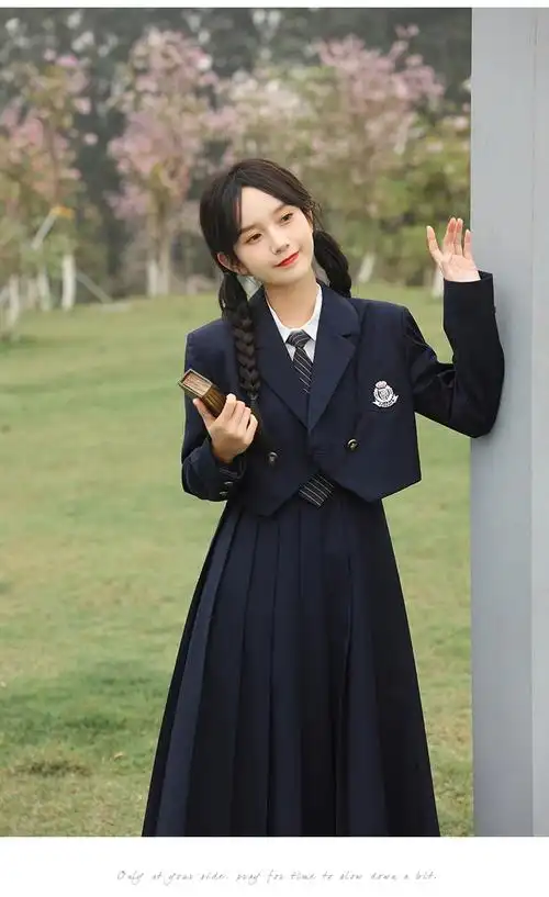 雅格罗伊jk制服冬季套装半身裙日系西装女秋冬高级感西服裙子百褶裙