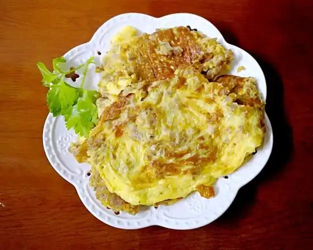 潮汕小吃菜脯蛋早餐白粥绝配