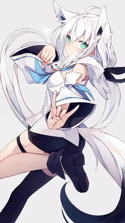 呆萌可爱动漫美女手机壁纸