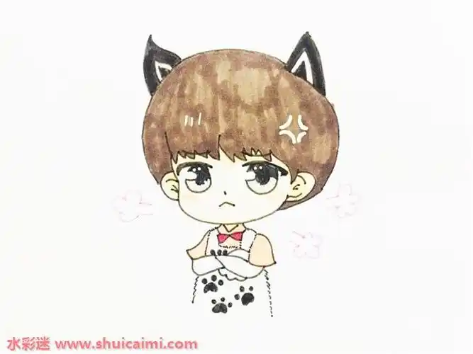 易烊千玺怎么画易烊千玺简笔画步骤