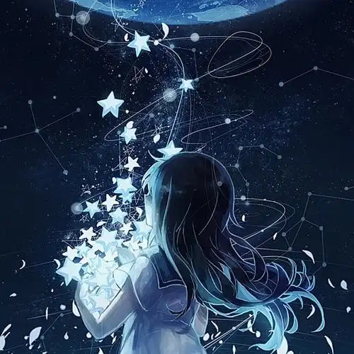 织梦星空动漫女生头像图片