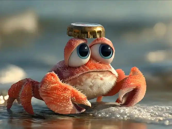 小螃蟹历险记,委屈巴巴的真可爱