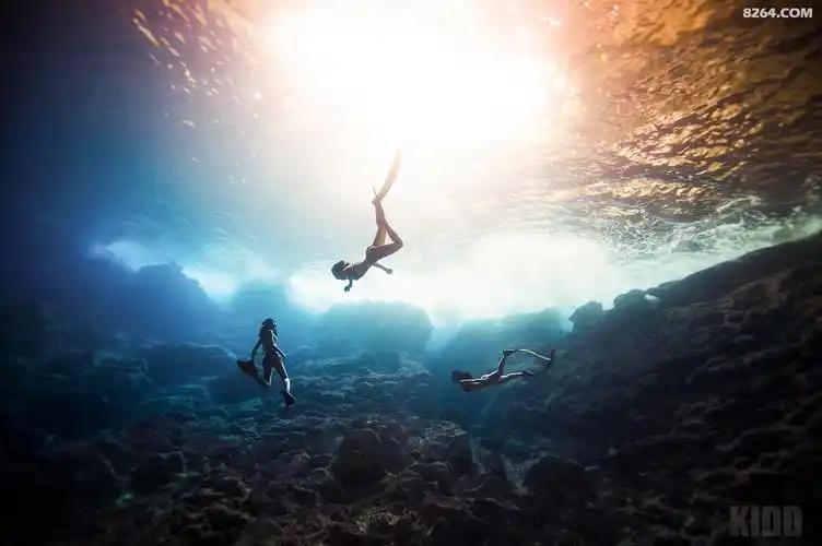 水中精灵海盗王基德自由潜摄影作品