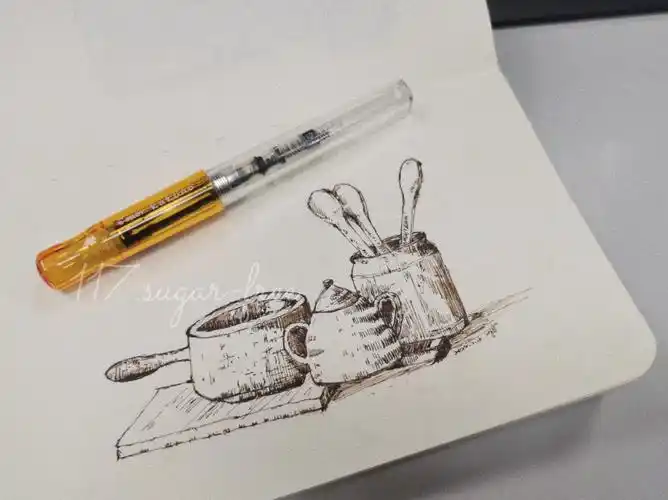 速写练习今天这厨房用品不咋滴