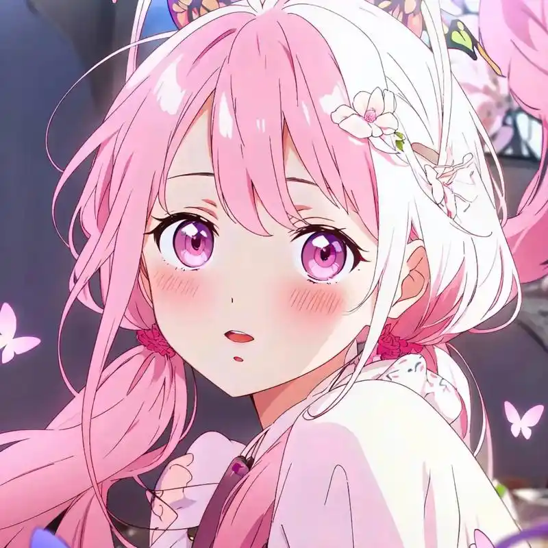 动漫女生头像粉色系#二次元 #动漫女头 #动漫 - 抖音
