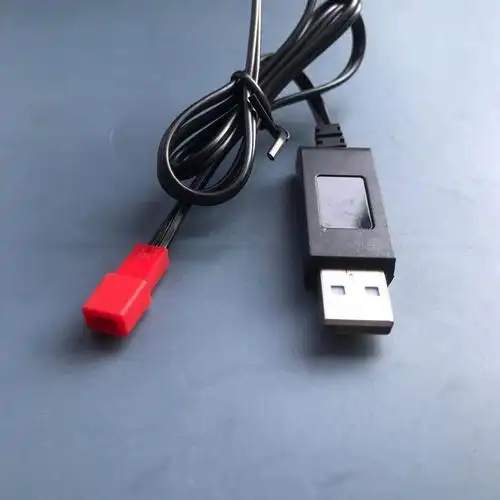 jst头usb充电器37v37v锂电池充电器usb充电线jstsm空对空插头小白头