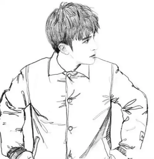 薛之谦简笔画职业人物简笔画