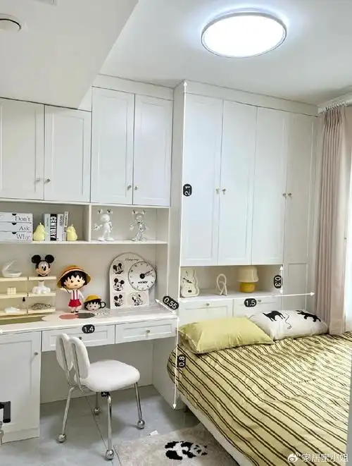 人在睡眠中需要保持一个相对安静和稳定的环境,而吊柜上方如果存放了