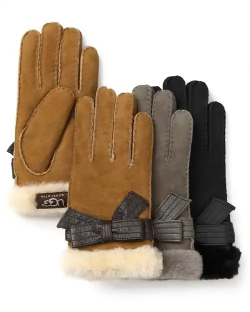 ugg 雪地靴 女式手套 grey q00047182 m