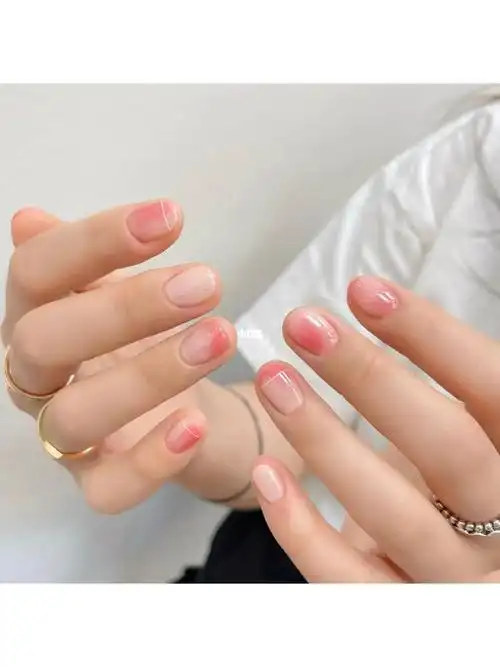 夏日粉晕染美甲仙女系78显白少女