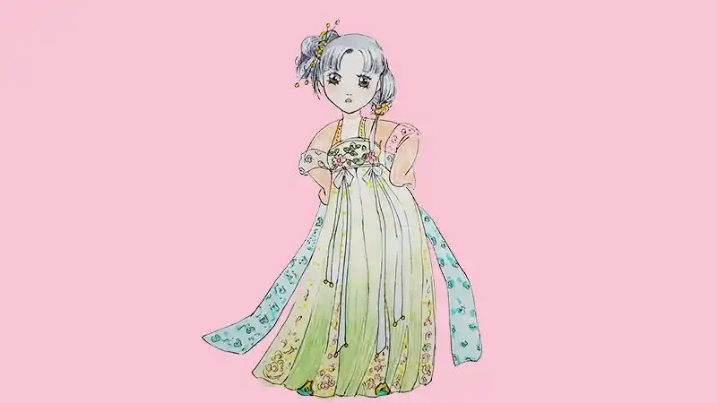 一步一步教你画古装裙