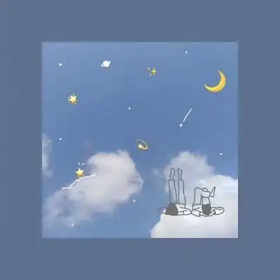 蓝色天空背景图 愿喜 常来_风景静物头像_我要个性网