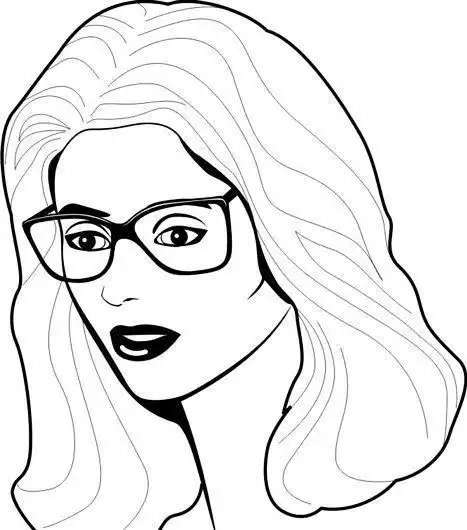 人物肖像画简单简笔画