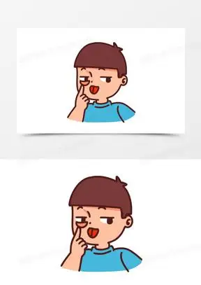 做鬼脸图片素材