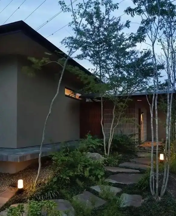 日式庭院中的元素