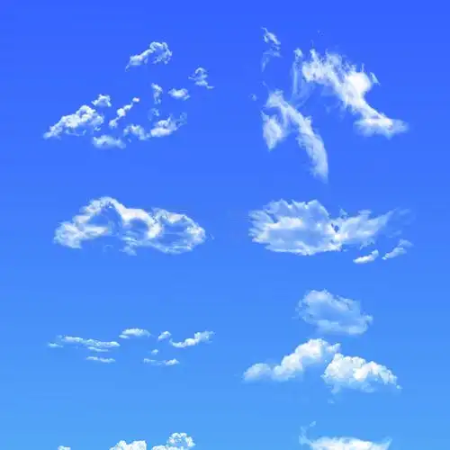 云朵云彩笔刷ps素材矢量图免费下载_abr格式_324像素_编号22318842-千