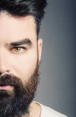 有胡子的男子脸部特征