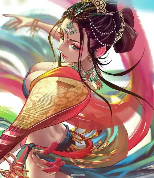 欲飞天-敦煌敦煌舞女原创作品-触站