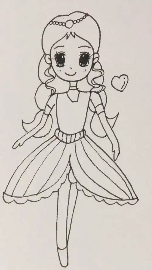 画画原来如此简单学画公主