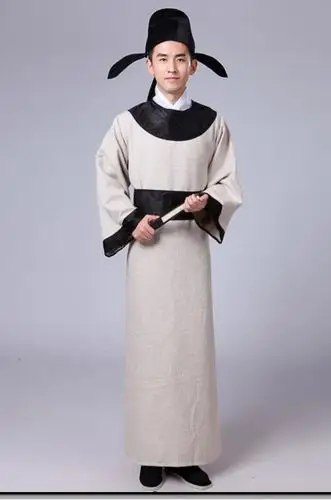 圆领袍唐代古装汉服男李白杜甫诗人服装端午节书生话剧演出服包邮