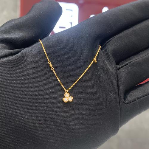 周大福代购 17916系列满钻爱心三叶草钻石手链女 正品七折 nu2191