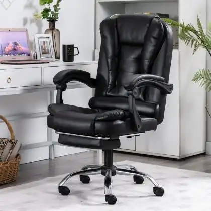 高档可按摩老板椅办公椅可选真皮椅午休可躺椅电竞椅转椅防爆椅子