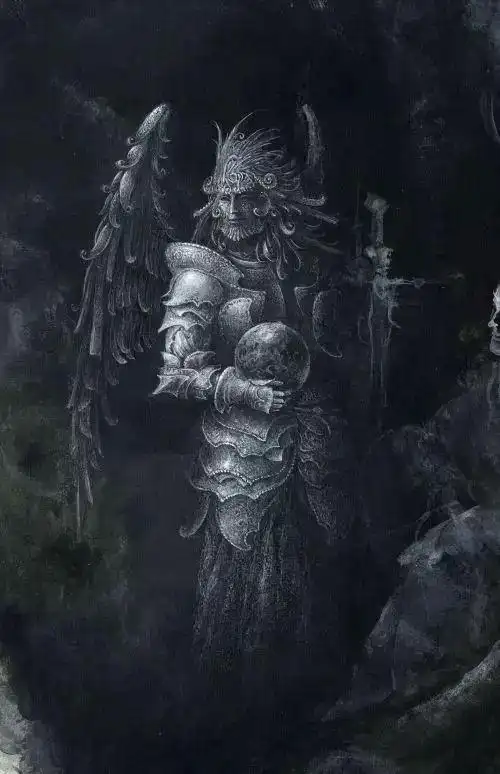 诡异的手绘插画,充斥着压抑,死亡,幽灵的氛围