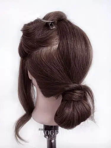 超简单蓬松低发髻,洋气优雅一学就会!