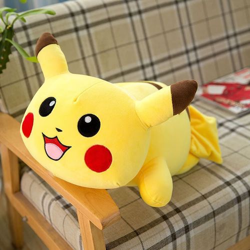 蜜微可爱呆萌大眼睛竖长耳朵圆脸蛋大笑微笑表情长尾巴黑黄条纹皮卡丘