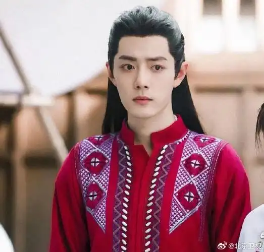 玉骨遥肖战红衣造型太绝了##肖战