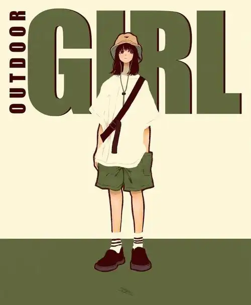 复古色 时尚穿搭人物插画 | syoyo__财经头条